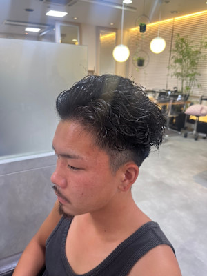 オールバックパーマ【川越/川越駅】