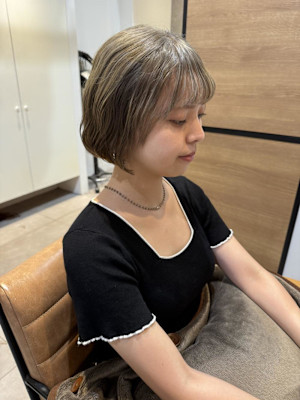 ♪ミルクティーベージュ×ボブ♪