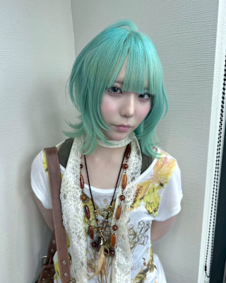 ミントカラー　ケアブリーチ　ブリーチカラー　原宿/表参道