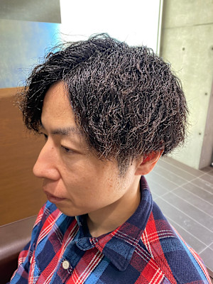 ツーブロックスパイラルパーマ