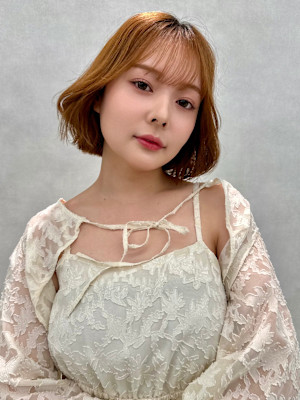 くびれヘア/シースルー/デザインカラー/二子玉川