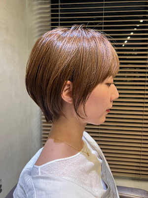 【イルミナカラー】上品ショートボブ