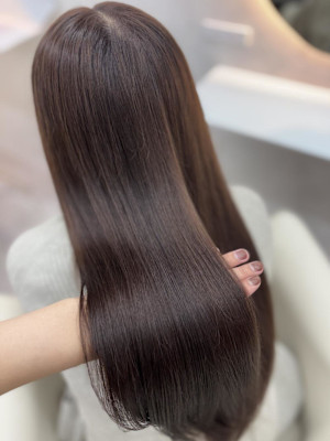 ワイドバング/ホワイトブロンド[髪質改善/ヘアセット/大宮]