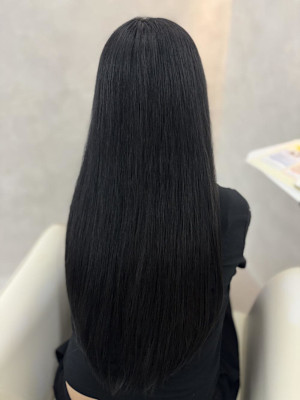 ワイドバング/ホワイトブロンド[髪質改善/ヘアセット/大宮]