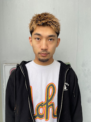 メンズ　スパイキーショート　※ブリーチ有