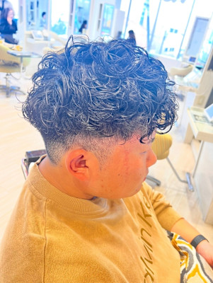 スペインカール×フェードショート