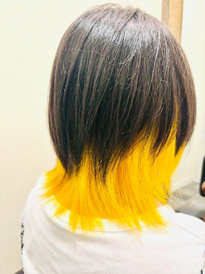 インナーカラー・ウルフカット