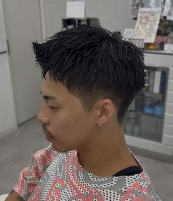 ナチュラルアップバング