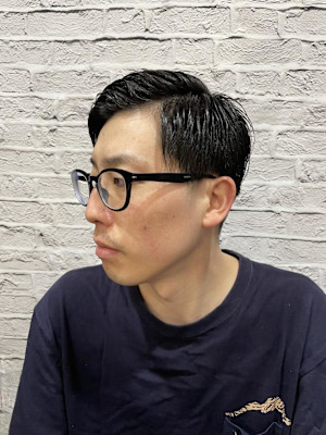 ツーブロ73ナチュラルバックショート