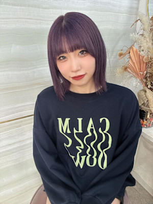 《鈴木茉奈》ラベンダー/ラベンダーピンク/ブリーチ