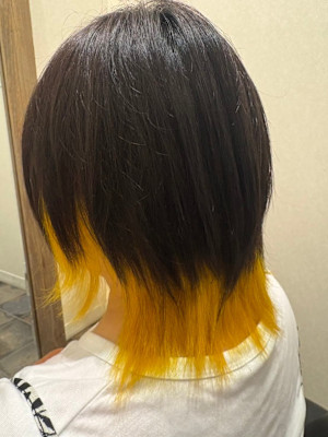 インナーカラー・ウルフカット