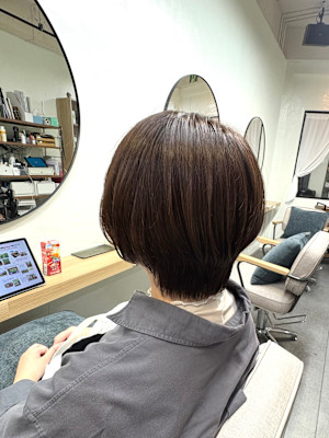ショート×透明感ブラウン