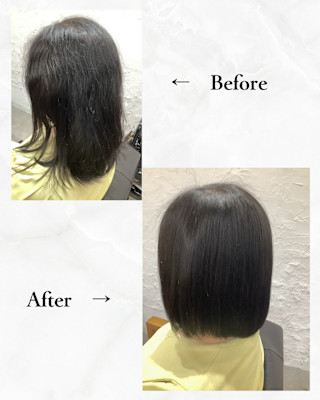 ≪お客様スタイル≫ 縮毛矯正ボブスタイル