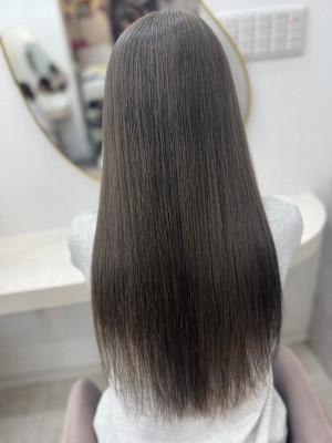 ミディアム/暗めカラー/デザインカラー/フェイスフレーミング