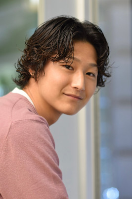 メンズパーマ　スパイラル　セクシー