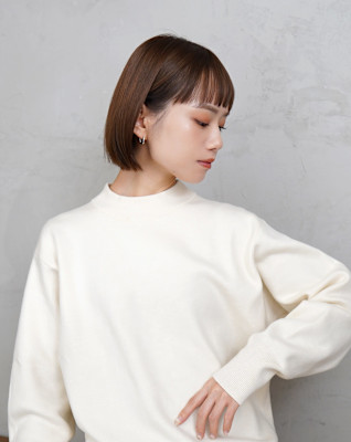 【La fith】切りっぱなしボブ×グレーベージュ