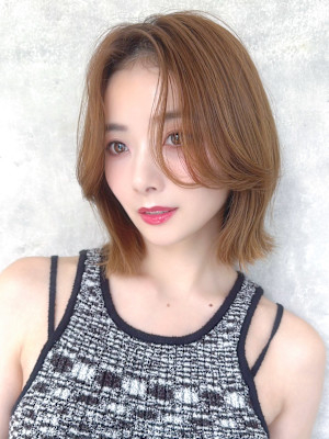 【La fith】カーテンバング×切りっぱなしボブ