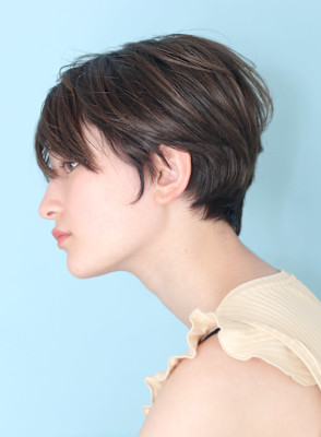 ショート・ボブ/白髪ぼかし/ハイライト/絶壁解消/40代