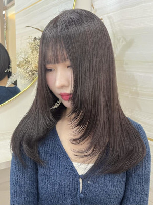 《高橋亜美》ラベンダーブラウン/艶カラー/大宮