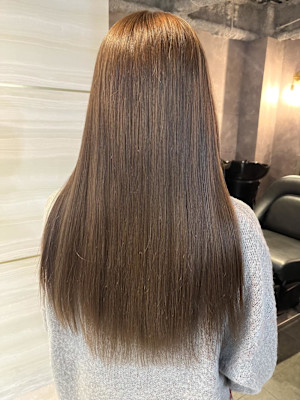 《高橋亜美》ブラウンベージュ/ダブルカラー/大宮