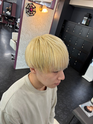 メンズ抜きっぱなしブリーチ