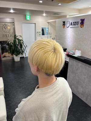 メンズ抜きっぱなしブリーチ