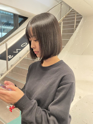 ボブカット髪質改善