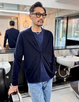 大人男性の7:３スタイル