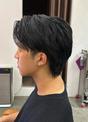 ナチュラルショートセンターパート