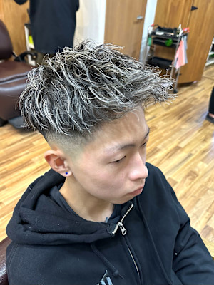 コントラストハイライトパーマ