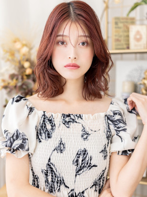 大人美人ひし形ミディアム艶感バーガンディ　ココアグレージュ