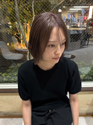 【あおと】大人ボブ前下がりボブ前髪髪質改善藤枝静岡