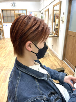 センターパートオレンジ