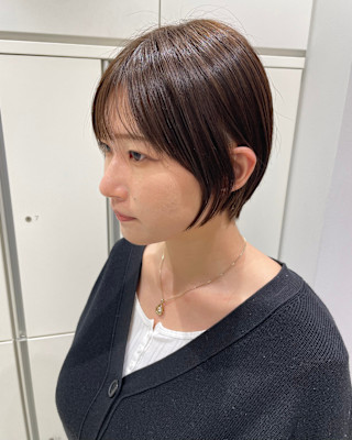 丸みショート×ブラウンカラー/吉川沙知