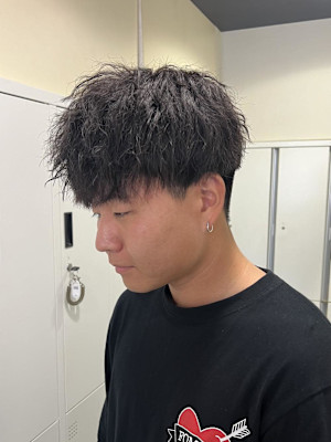 【平山明樹】縦落ちスパイラルパーマ