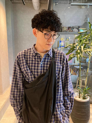 メンズマッシュランダムパーマ【Lolonois中津】