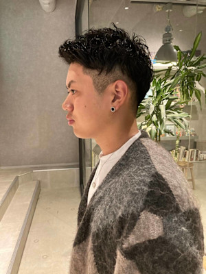 メンズツーブロックショート【Lolonois中津】