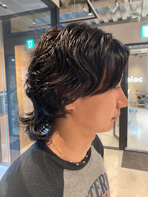 メンズウルフビッグパーマ【Lolonois中津】