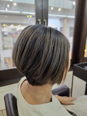 ショートボブハイライト