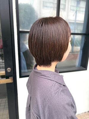 ナチュラルなショート