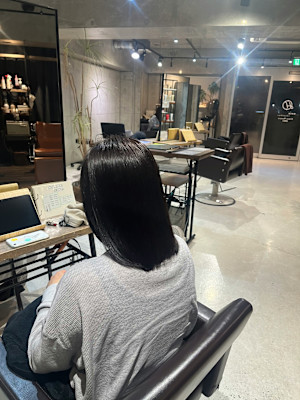 髪質改善×ストレート×カット【AInoa Hanare】