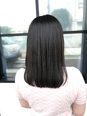 暗め透明感オリーブ×ミディアム