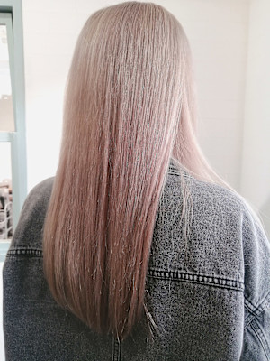 ブリーチあり◎ピンクベージュ