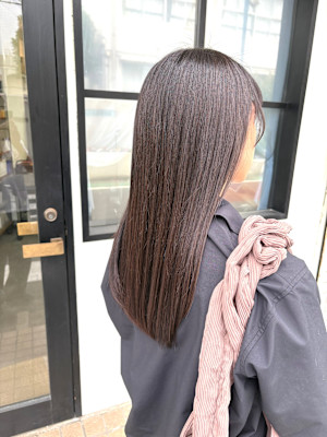 サラサラ縮毛矯正×ロングヘアー