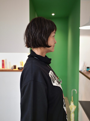 クセを活かしたボブ