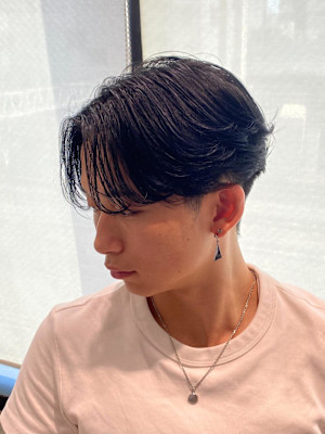 毛流れの綺麗なセンターパート！