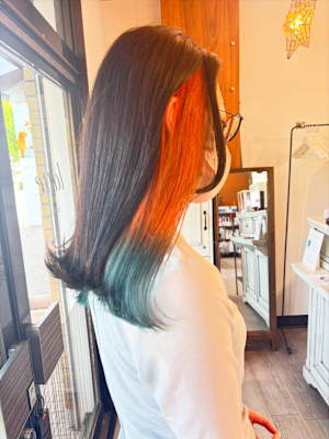 大人かわいい/インナーカラー/ツートン