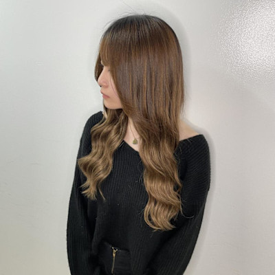 王道ブラウンベージュロング