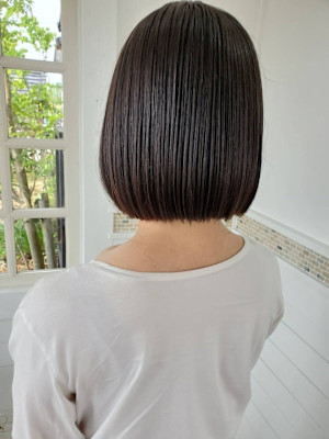 髪質改善水素カラー/ボブ