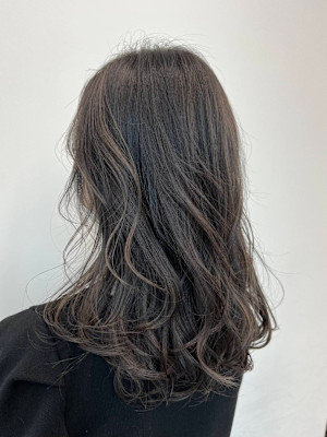 グレージュカラー/レイヤーカット